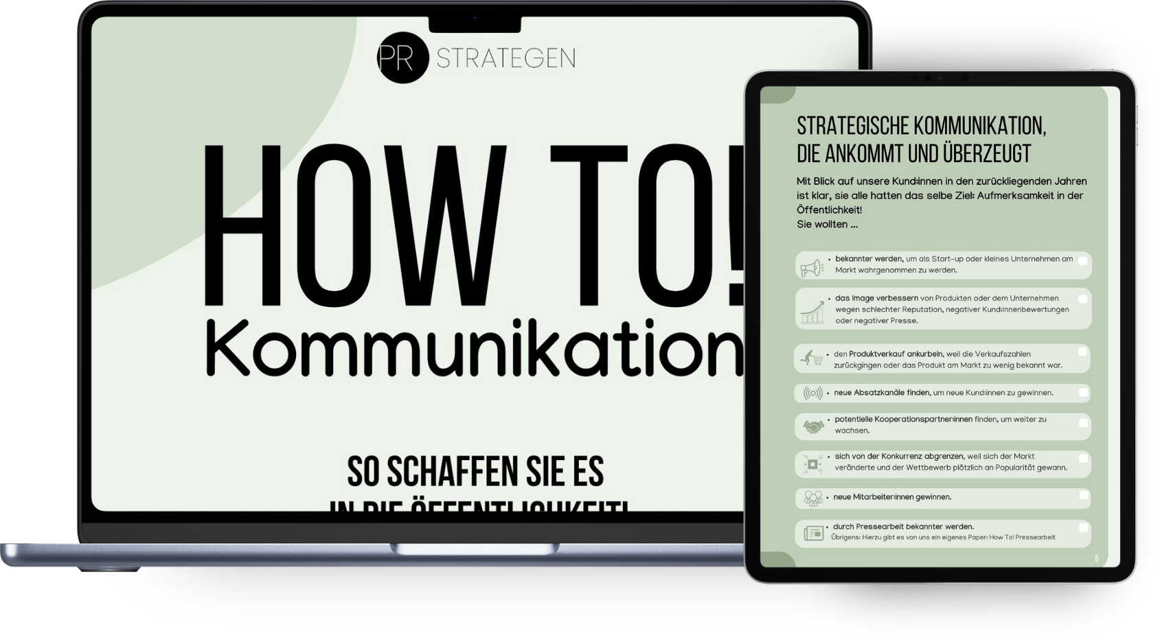 E-Paper How to Kommunikation - Mock Up Tablet and Mobile